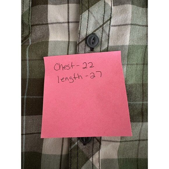 Outdoor Research Shirt Mens Large Green Plaid Flannel Button Up Long Sleeve - Picture 6 of 8